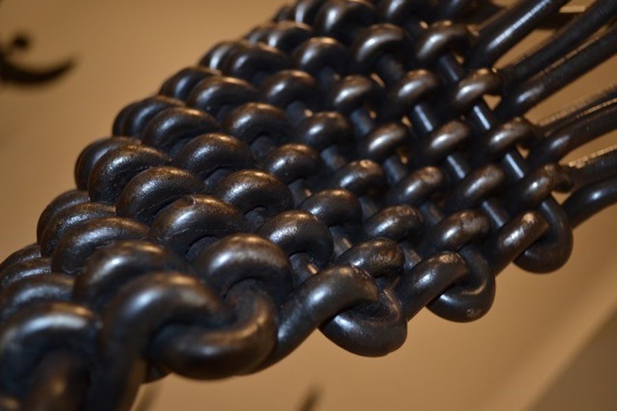 Vlies, Eisen Stricktechnik, 100x40x35cm