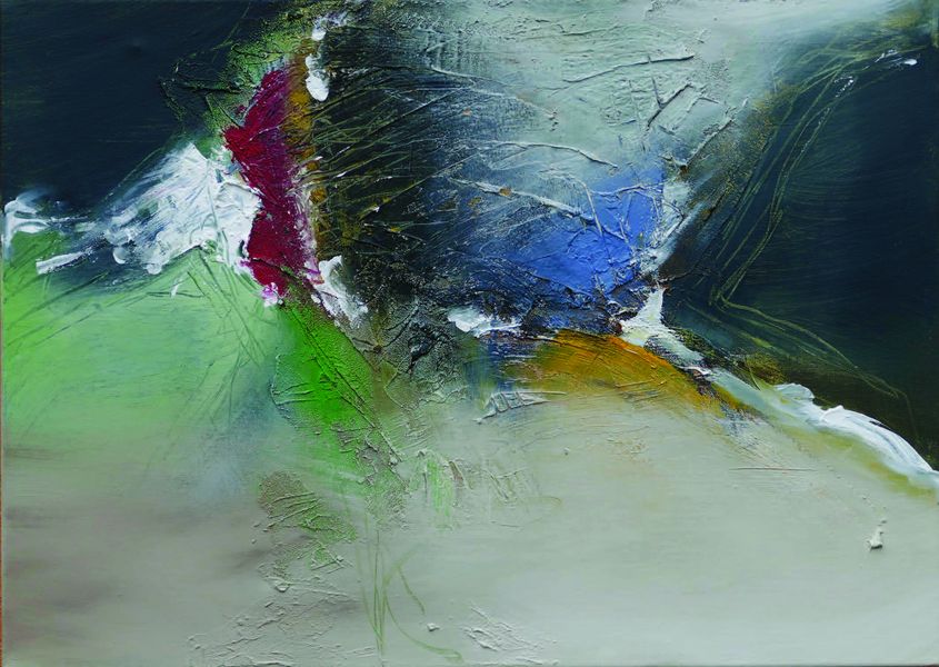 Fahrt ins Blaue, Acryl a.LW, 70x50cm