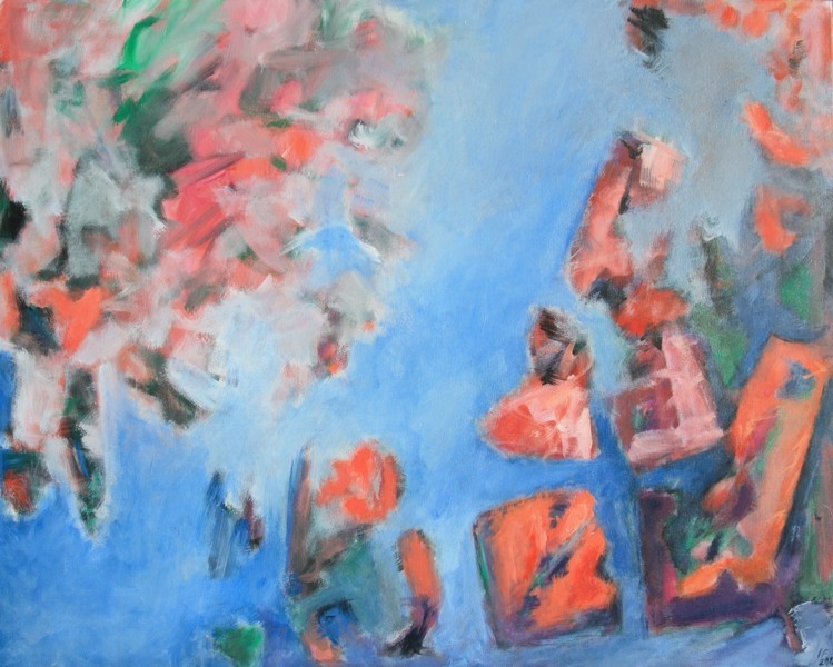 Grenzenlos 1, Acryl a. LW, 100x70cm