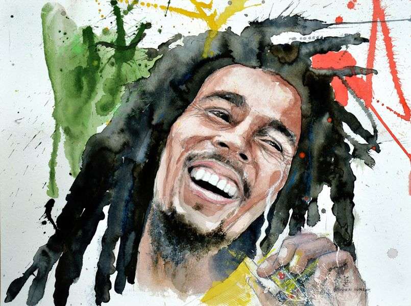 Bob-Marley, Malerei